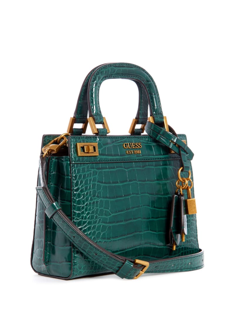 Guess Katey Women's Satchel Bags Green | 3869-ZIRNU