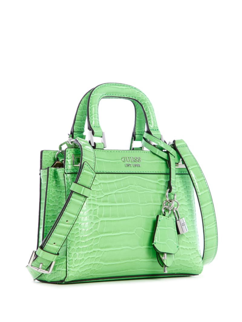 Guess Katey Women's Satchel Bags Green | 4607-ISVBP