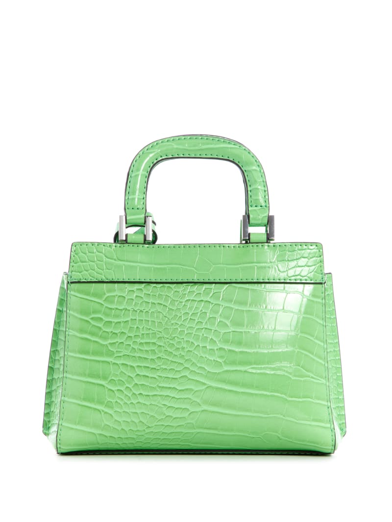 Guess Katey Women's Satchel Bags Green | 4607-ISVBP