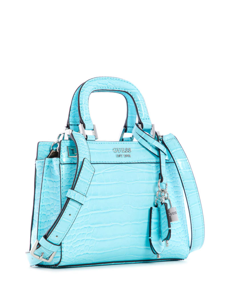 Guess Katey Women's Satchel Bags Light Turquoise | 3269-NZWHA