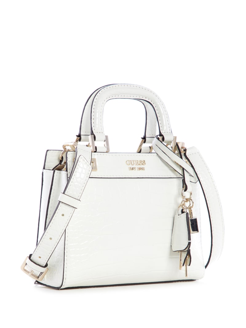 Guess Katey Women's Satchel Bags White | 4276-DTHBI