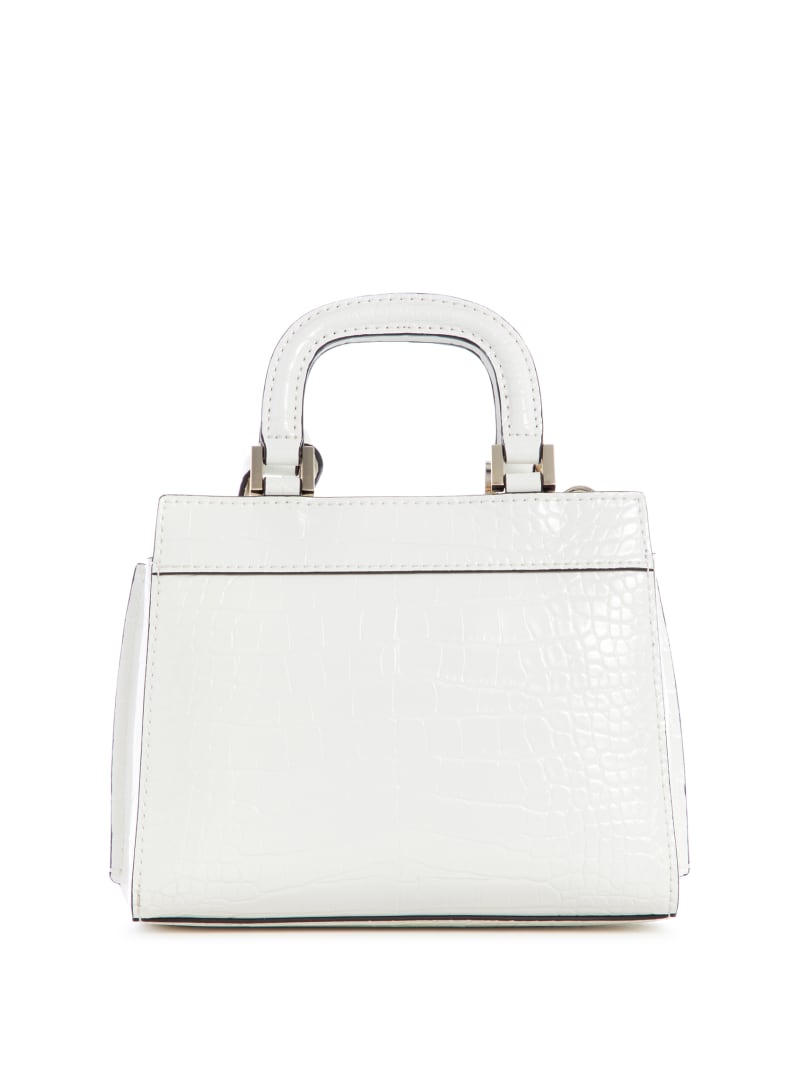 Guess Katey Women's Satchel Bags White | 4276-DTHBI