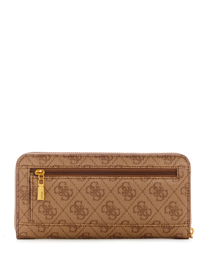 Guess Katey Zip-Around Women's Wallets Brown | 9531-VQPUR