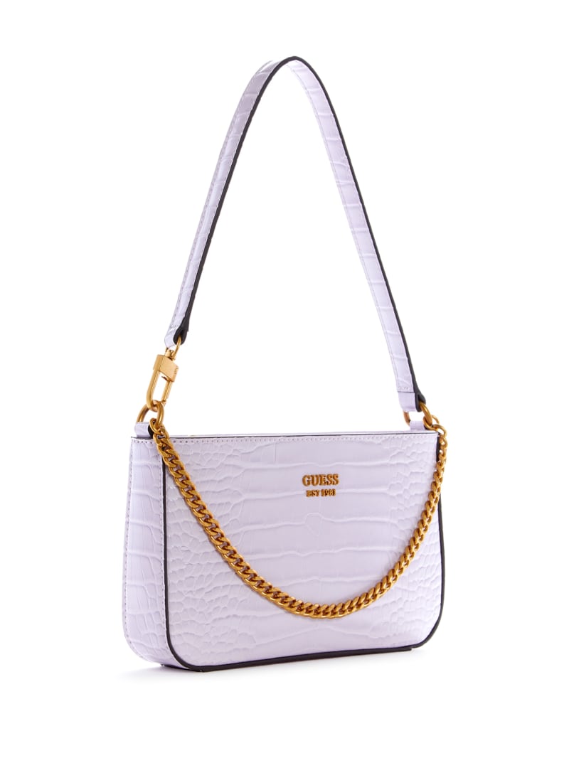 Guess Katey Zip-Top Women's Shoulder Bags Purple | 0834-RIFGS