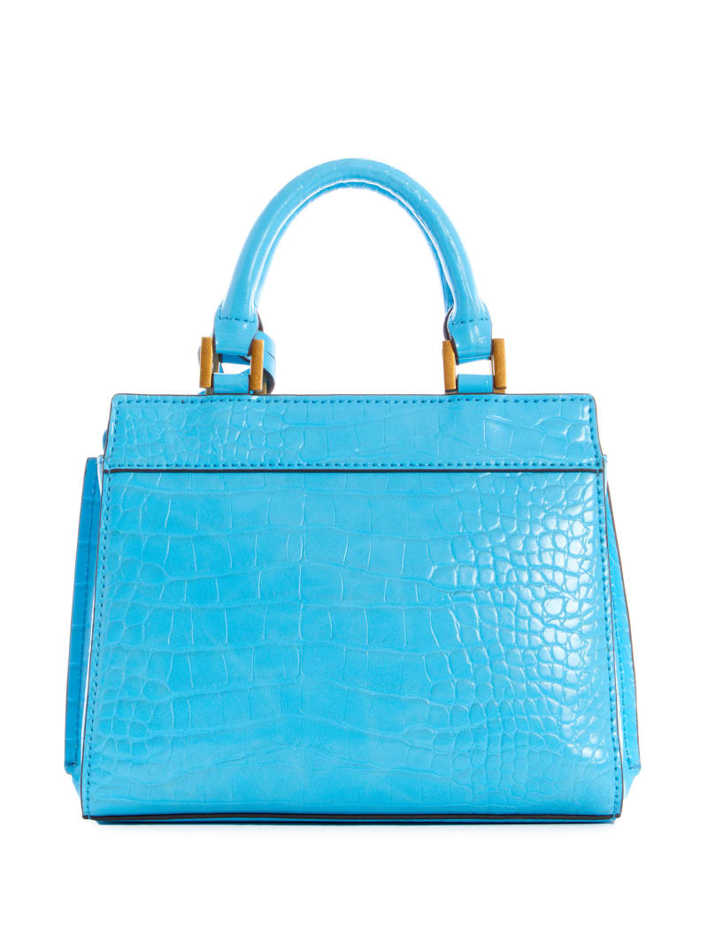 Guess Katie Croc Women's Satchel Bags Light Blue | 3925-MFPWU