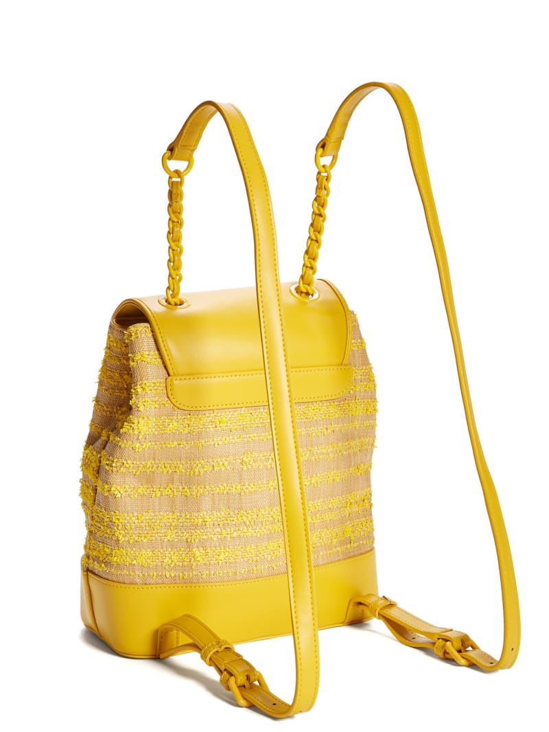 Guess Kimi Women's Backpacks Yellow | 9182-MBQOY