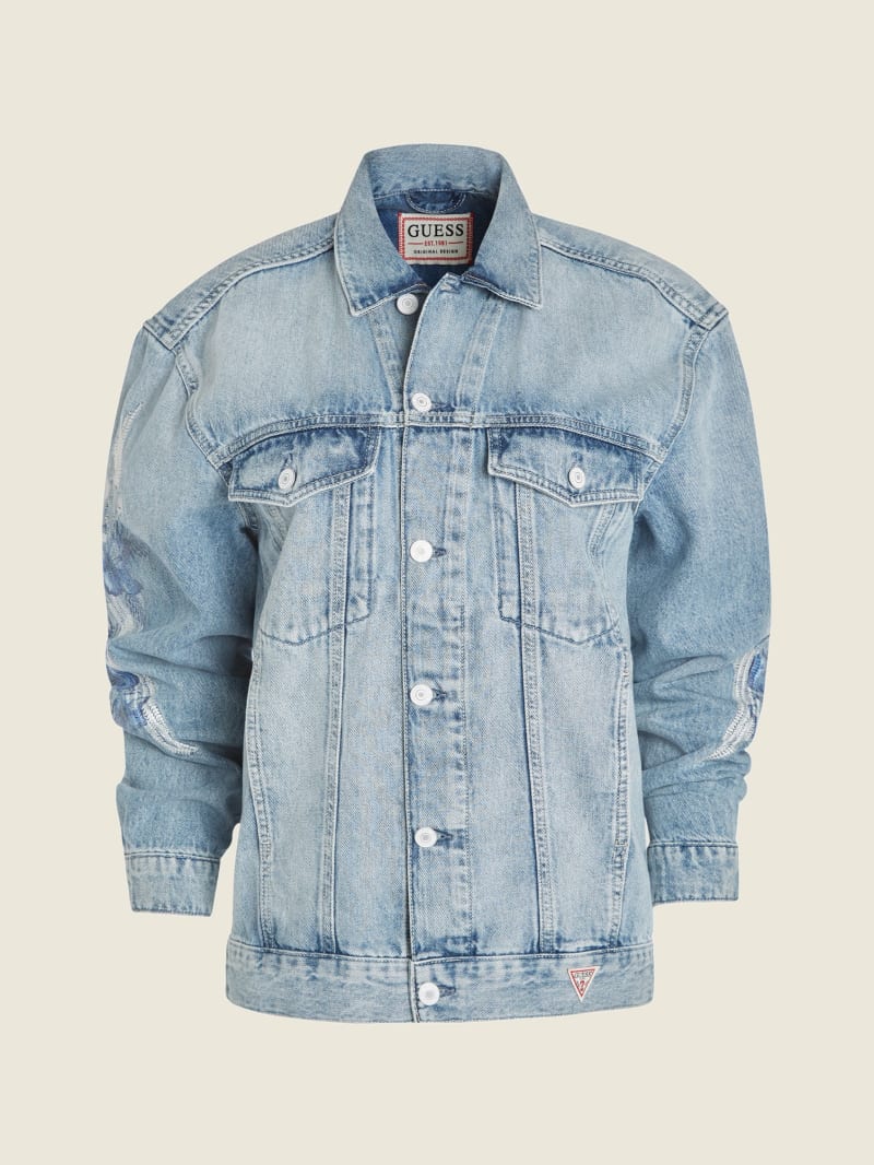 Guess Klaudia Denim Women's Jackets Blue | 0817-LUMAE