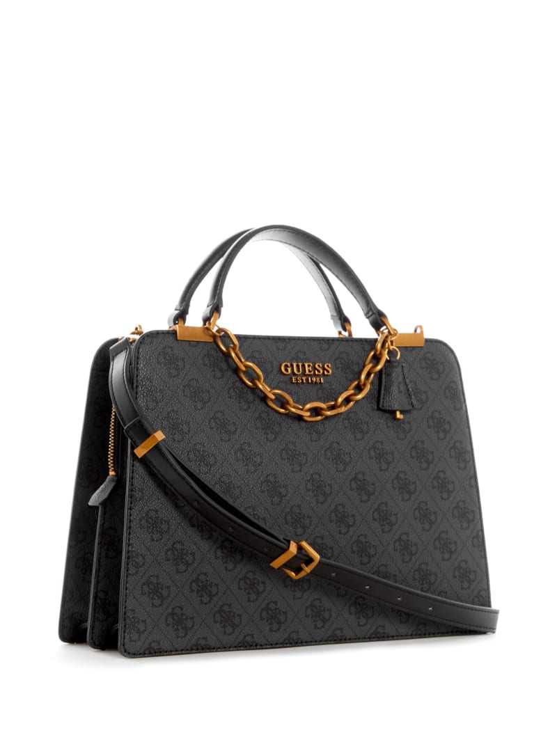 Guess Kristle Girlfriend Women's Satchel Bags Black | 2819-NLWCD