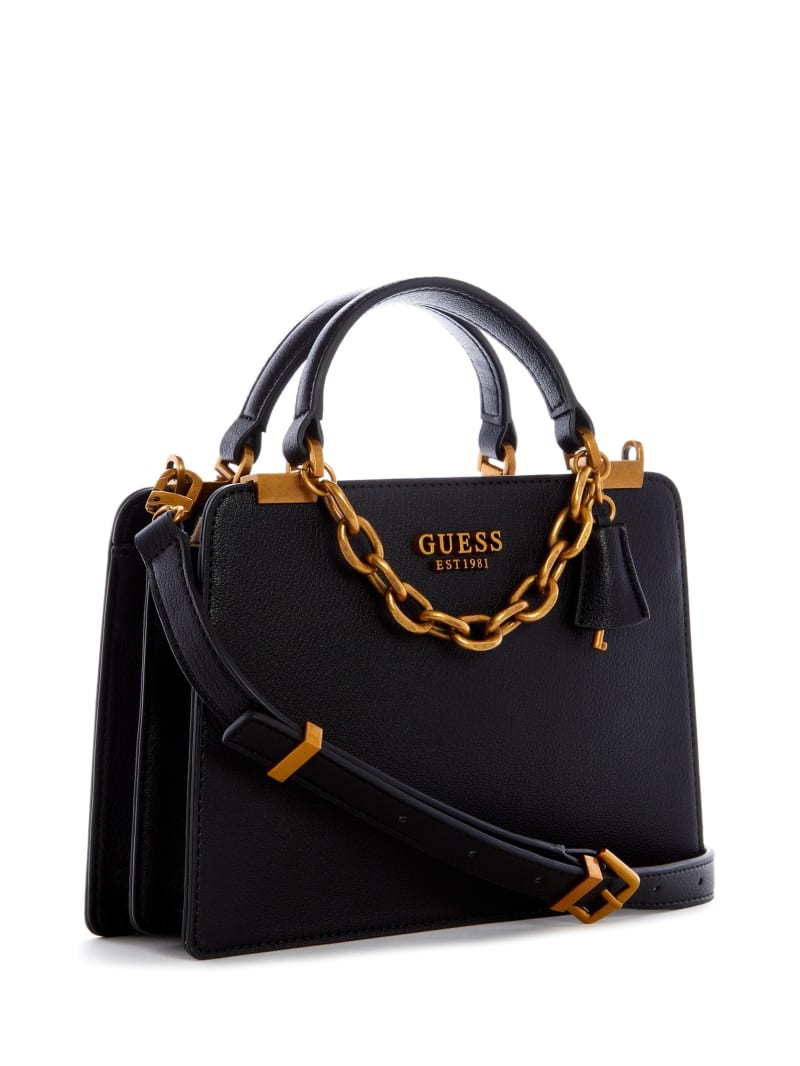 Guess Kristle Women's Satchel Bags Black | 9874-OMFHB