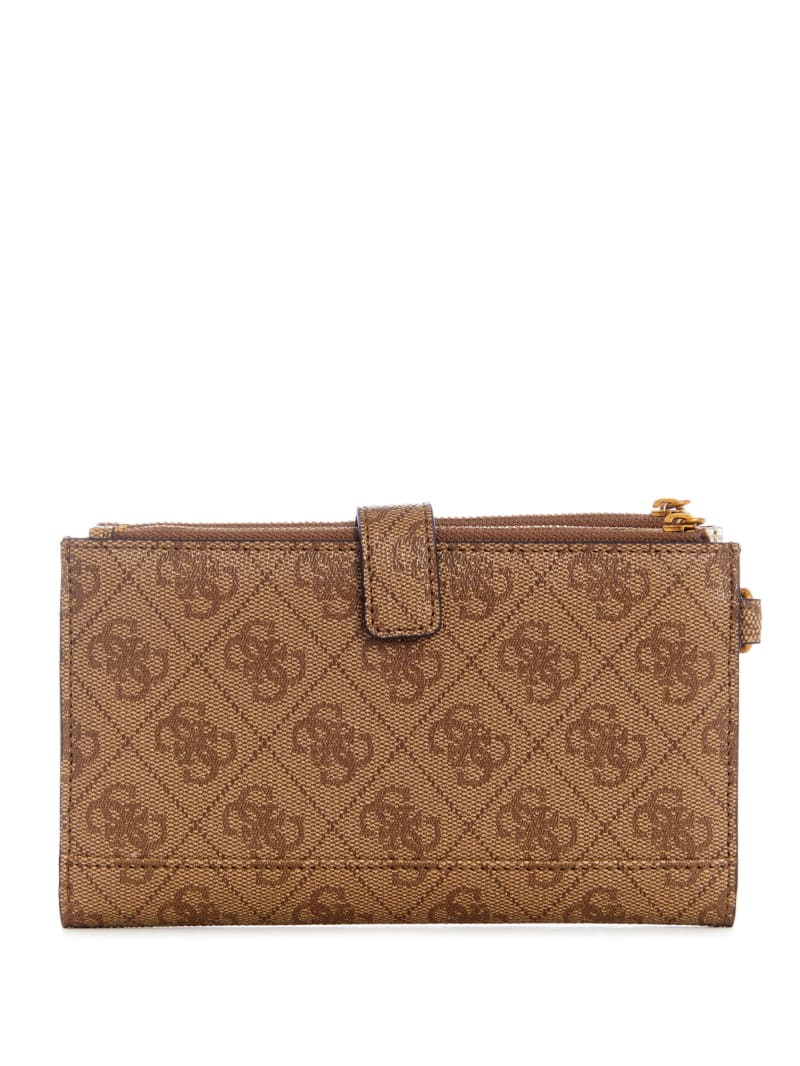 Guess Kristle Zip Organizer Women's Wallets Brown | 4371-FKXYB