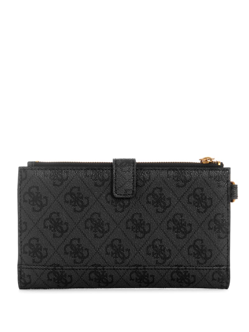 Guess Kristle Zip Organizer Women's Wallets Black | 7194-RQUIA