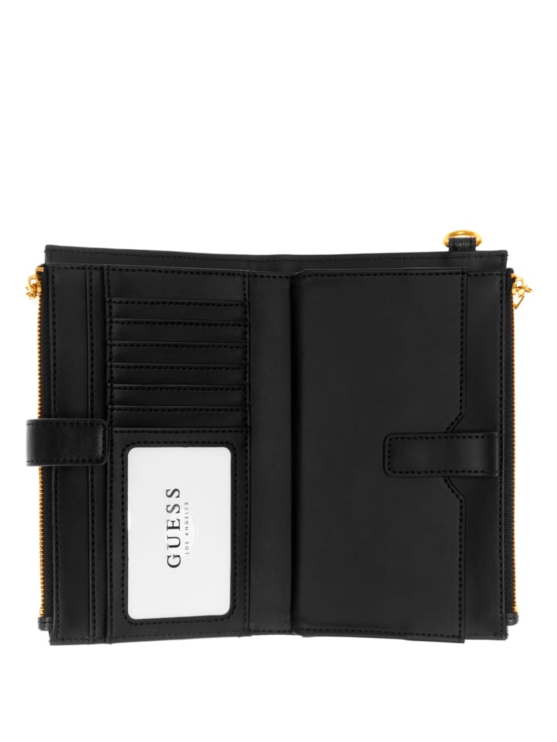 Guess Kristle Zip Organizer Women's Wallets Black | 7194-RQUIA