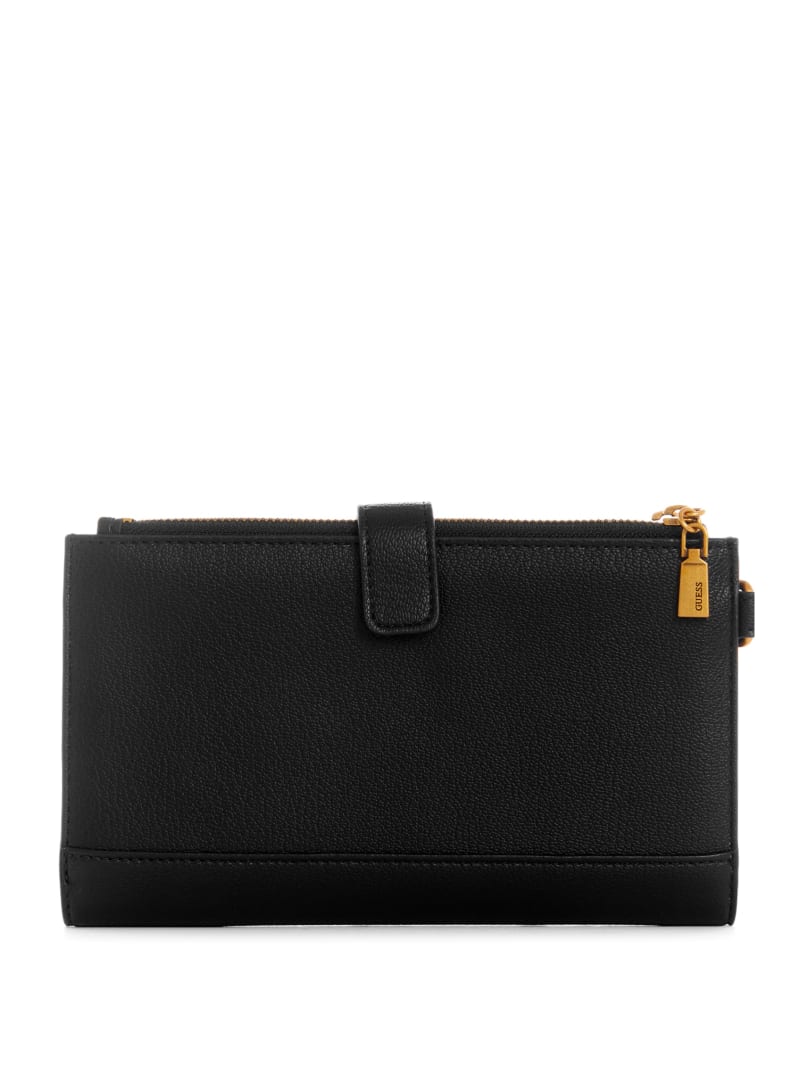 Guess Kristle Zip Organizer Women's Wallets Black | 7620-STQAE