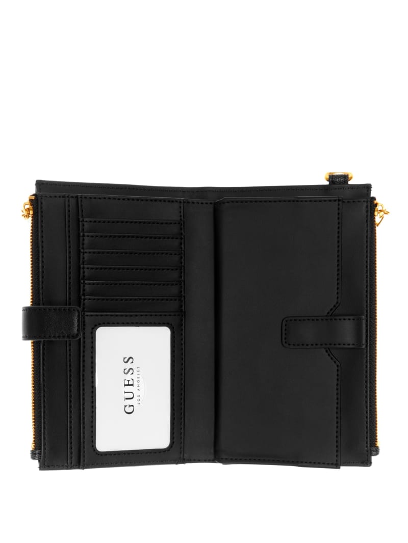 Guess Kristle Zip Organizer Women's Wallets Black | 7620-STQAE