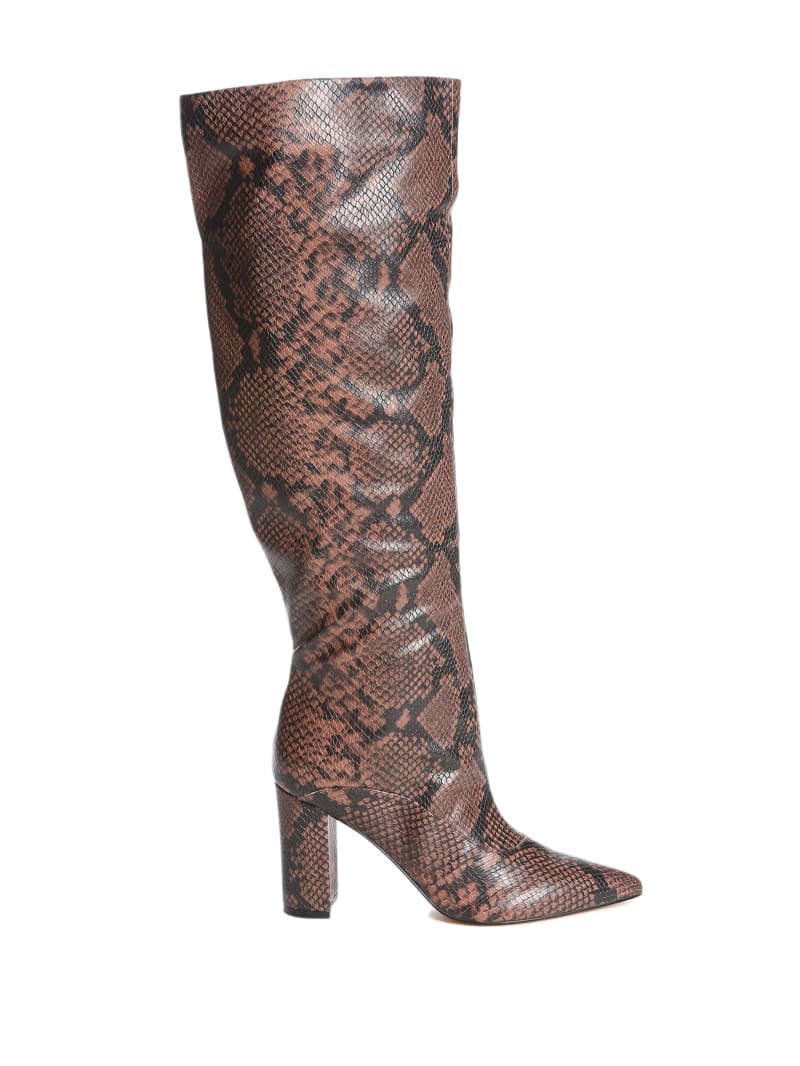 Guess Ladie Snake Women's Boots Brown | 2139-AVMFE