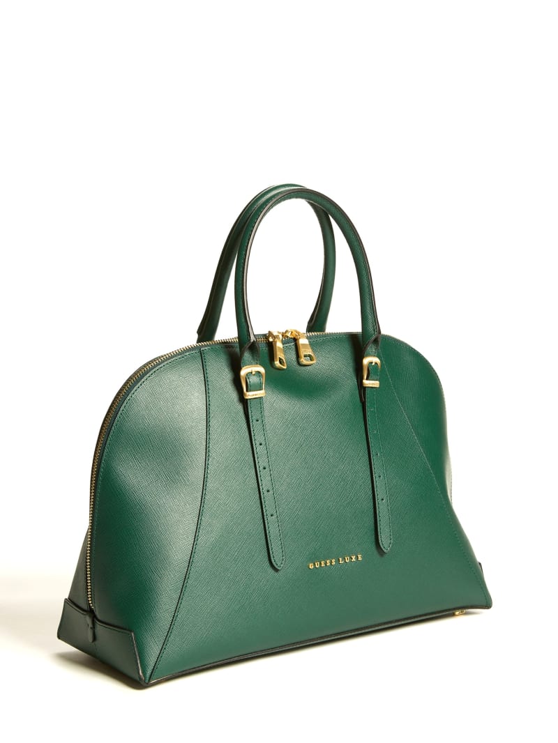 Guess Lady Luxe Dome Women's Satchel Bags Dark Green | 1940-QOLVT