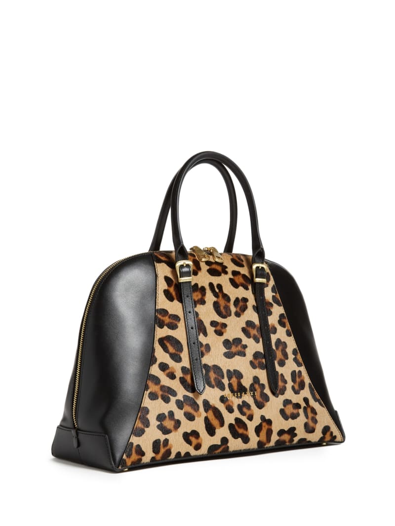 Guess Lady Luxe Leather Dome Women's Tote Bags Leopard | 4170-RMIHF