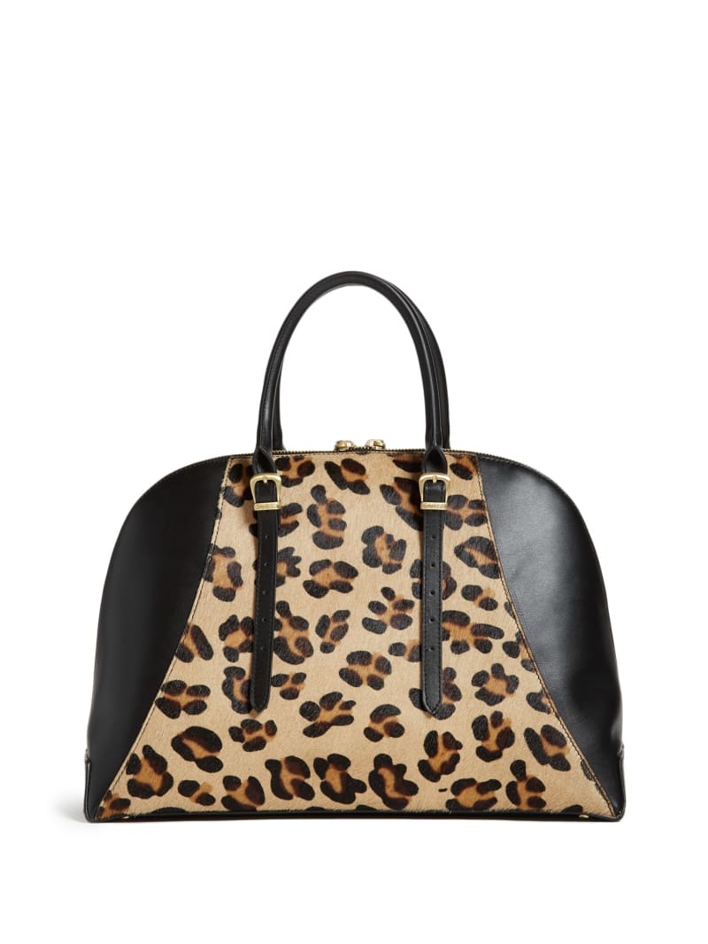 Guess Lady Luxe Leather Dome Women's Tote Bags Leopard | 4170-RMIHF