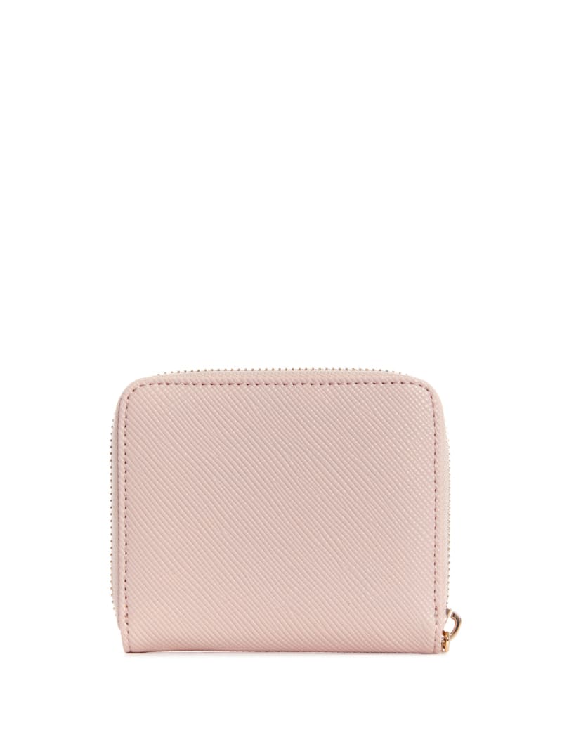 Guess Laurel Small Zip-Around Women's Wallets Light Rose | 0427-UFRMD