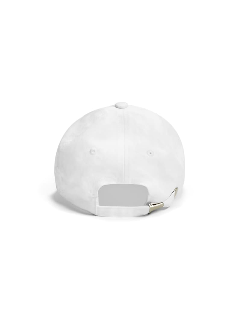 Guess Logo Baseball Women's Hats White | 9803-JUXHQ