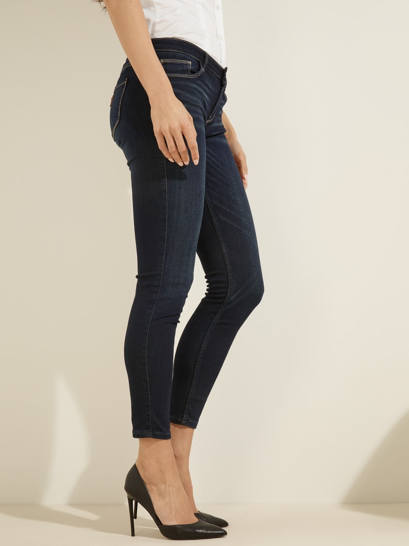 Guess Low-Rise Power Skinny Women's Pants Wash | 9365-DFWLJ