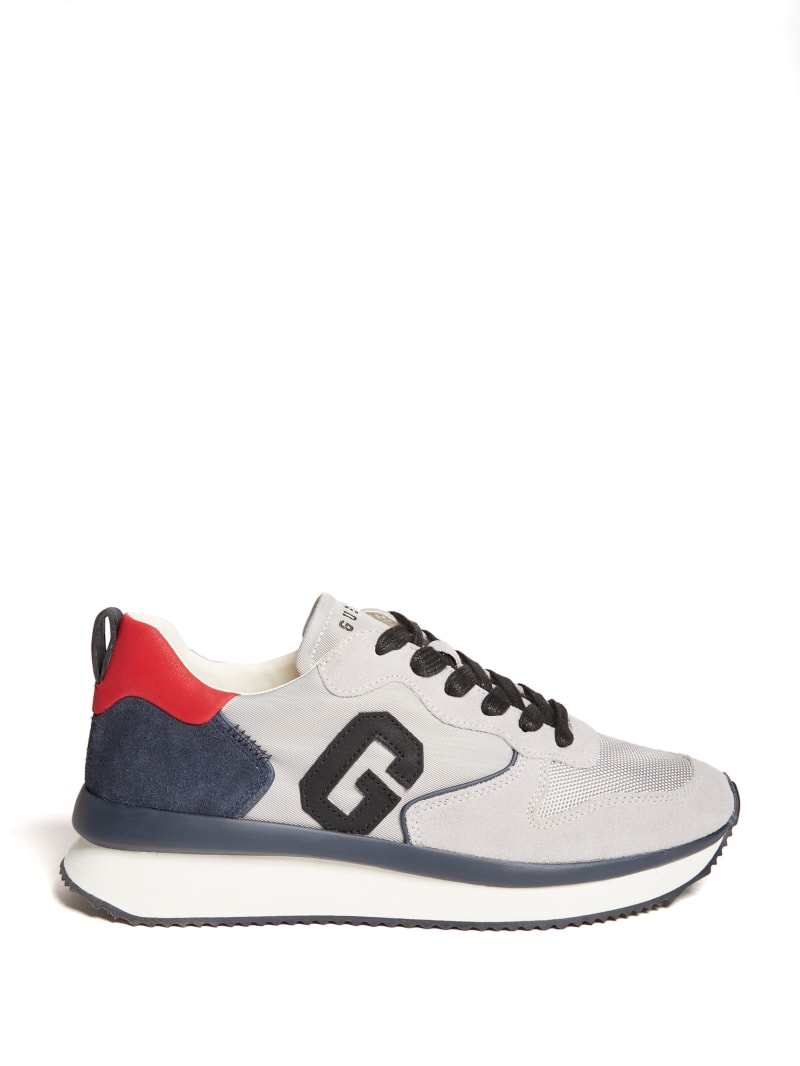 Guess Made Faux-Suede Men's Sneakers Grey | 7364-PSWTV