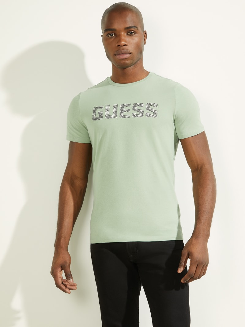 Guess Magick Logo Tee Men\'s T Shirts Mint | 0564-INWTX