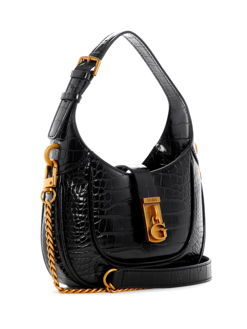 Guess Maimie Croc Women's Mini Bag Black | 3476-YJGIK