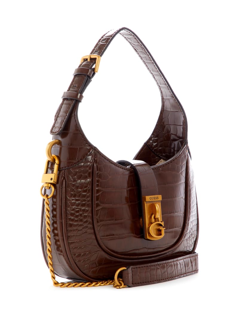 Guess Maimie Croc Women's Mini Bag Brown | 1035-GHTND