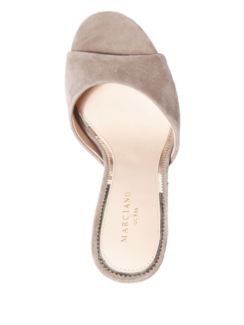 Guess Manasa Suede Women's Sandals Grey | 6824-KVOFB