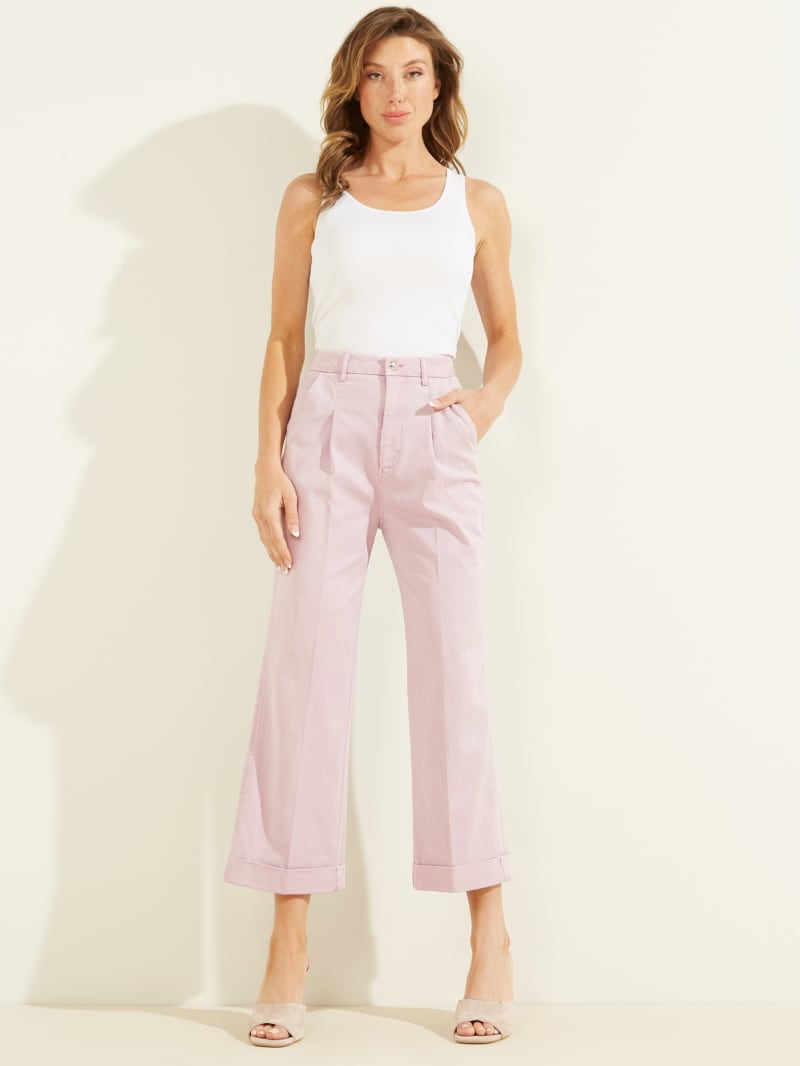 Guess Matilde Wide Legs Women's Pants Purple | 7810-MASOK