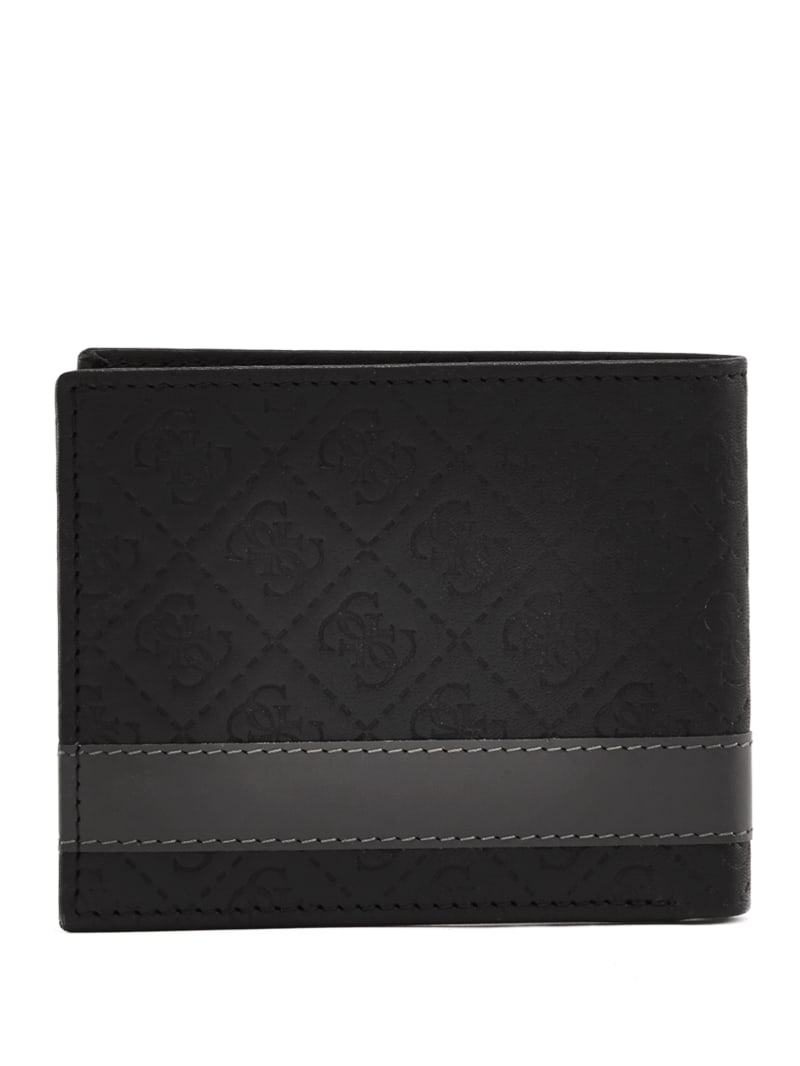 Guess Mesa Double Billfold Men's Bags Black / Grey | 2736-ZATCQ