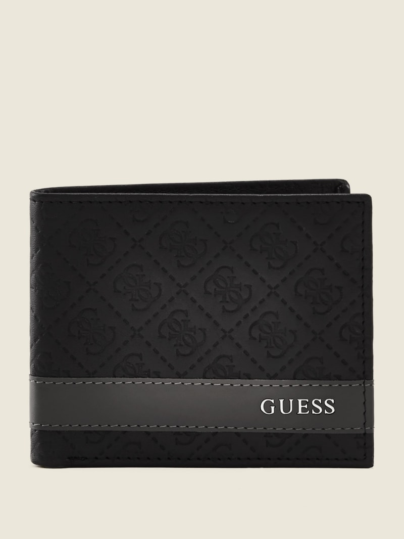 Guess Mesa Double Billfold Men\'s Bags Black / Grey | 2736-ZATCQ