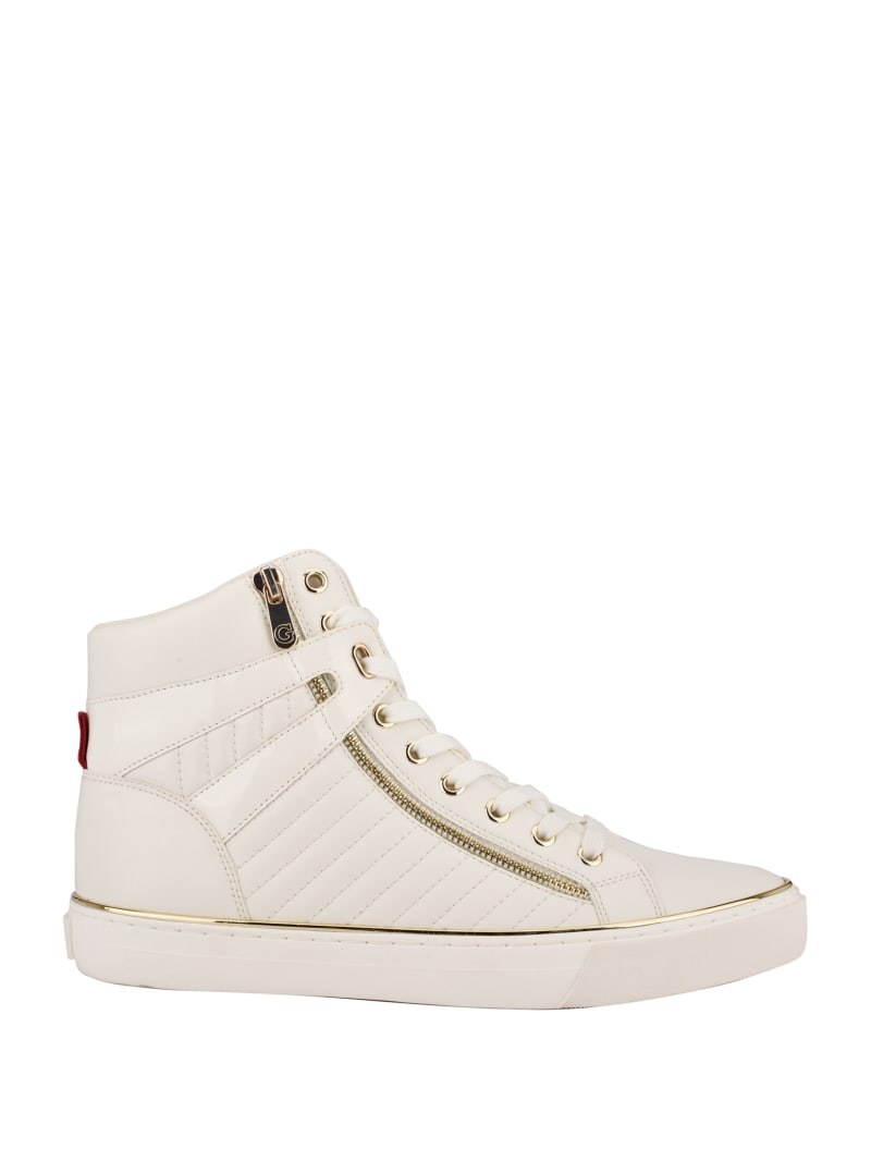 Guess Million High-Top Men's Sneakers White | 0758-OXJHF