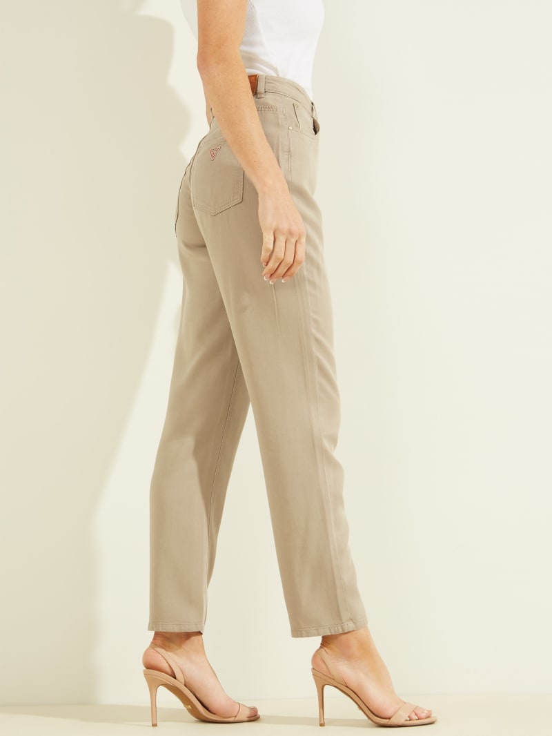 Guess Mom Women's Pants Beige | 1943-AKGCZ