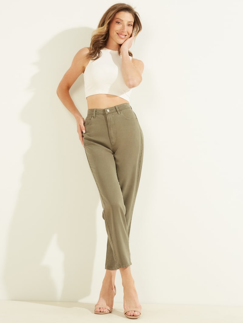 Guess Mom Women's Pants Olive | 3281-HCODX