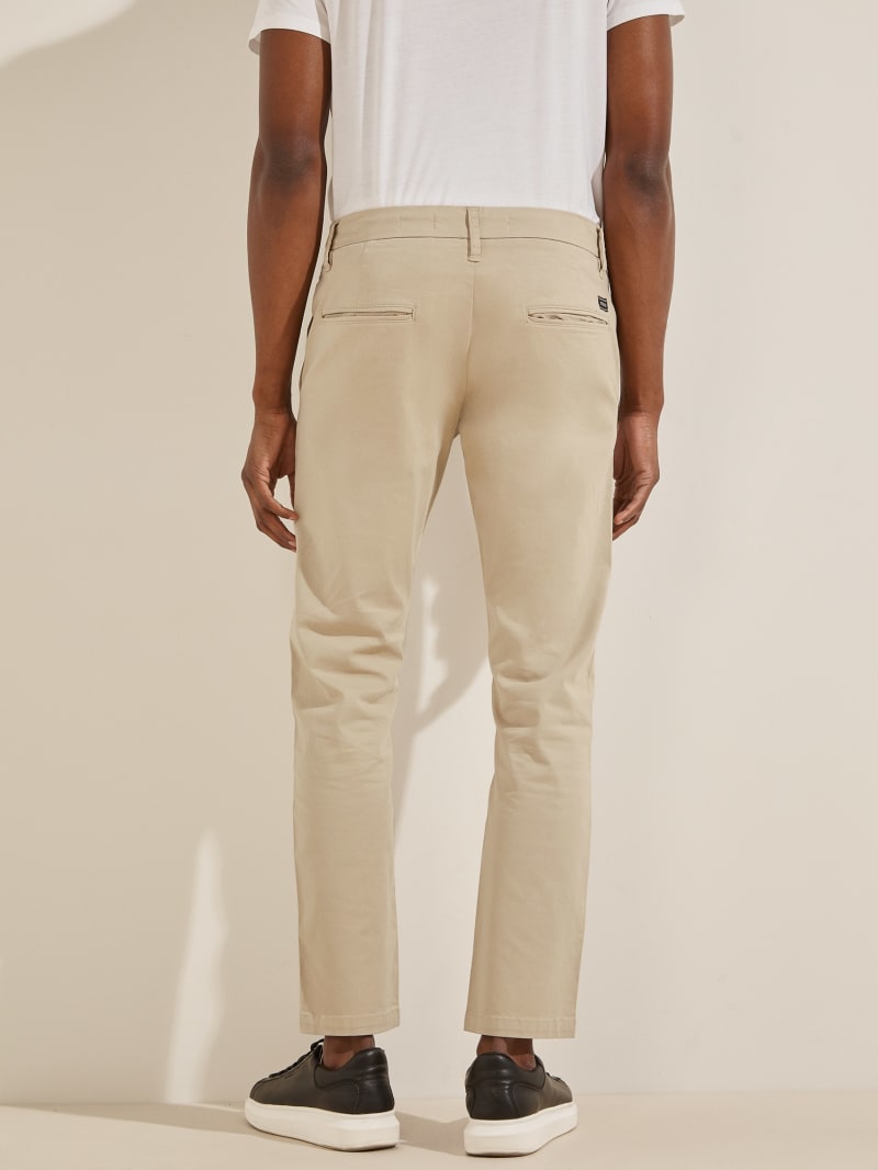 Guess Myron Twill Skinnys Men's Pants Beige | 4259-YCUXQ