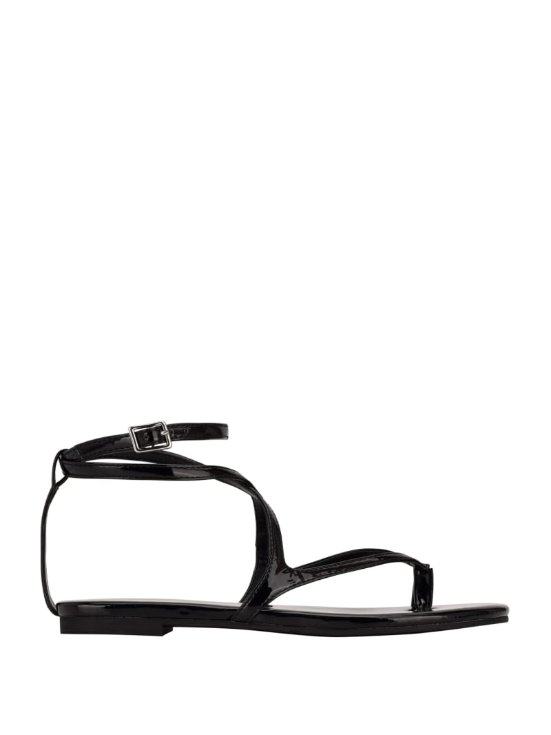 Guess Nalanie Strappy Women's Sandals Black | 5736-ONRDE