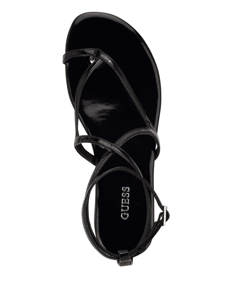 Guess Nalanie Strappy Women's Sandals Black | 5736-ONRDE