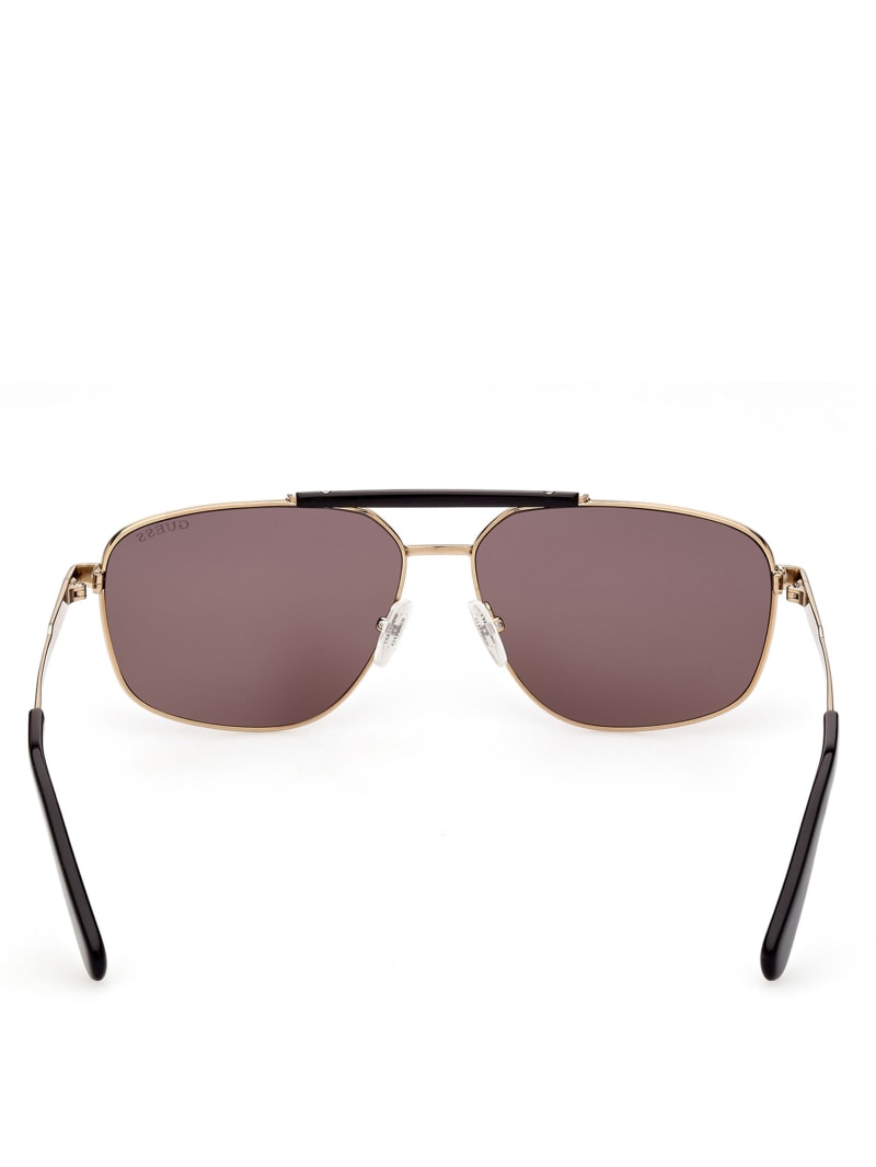 Guess Navigator Men's Sunglasses Gold | 6235-RMPKW