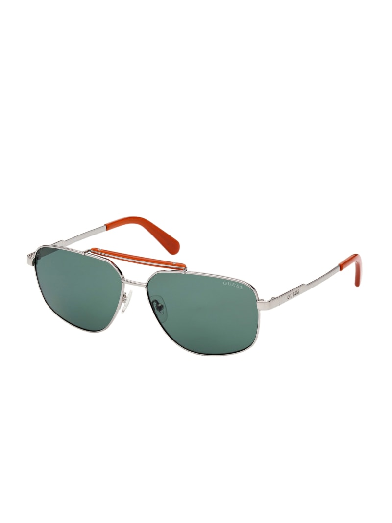 Guess Navigator Men's Sunglasses Olive | 5364-KQHOI