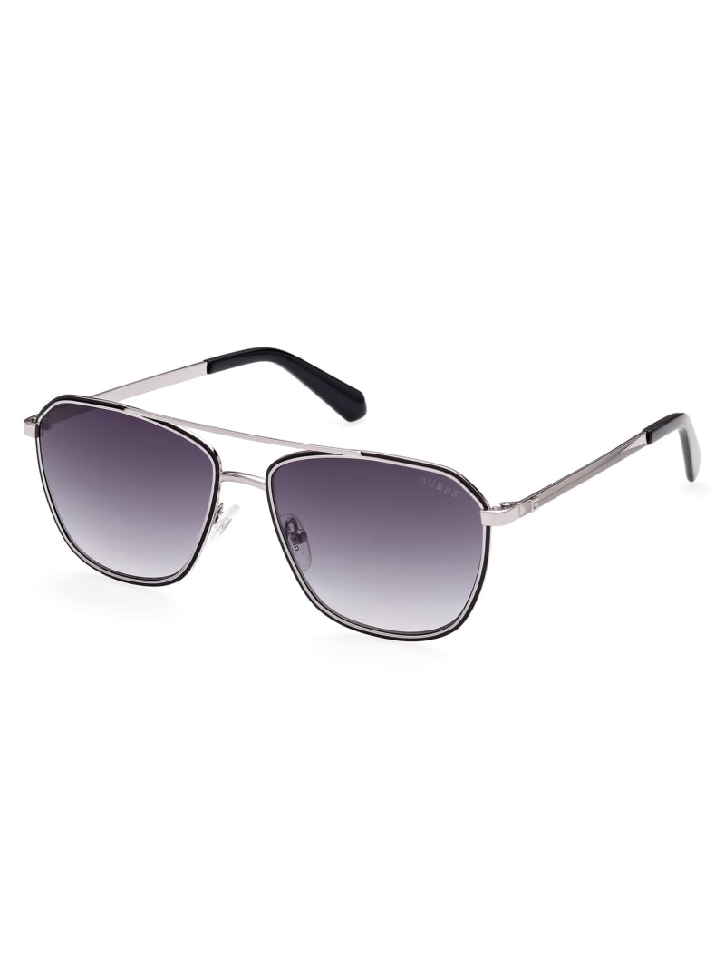 Guess Navigator Metal Men's Sunglasses Blue | 3865-WHYVB