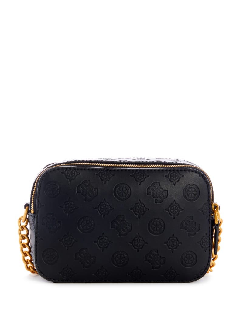 Guess Noelle Logo Camera Women's Crossbody Bags Black | 5402-GQAFJ