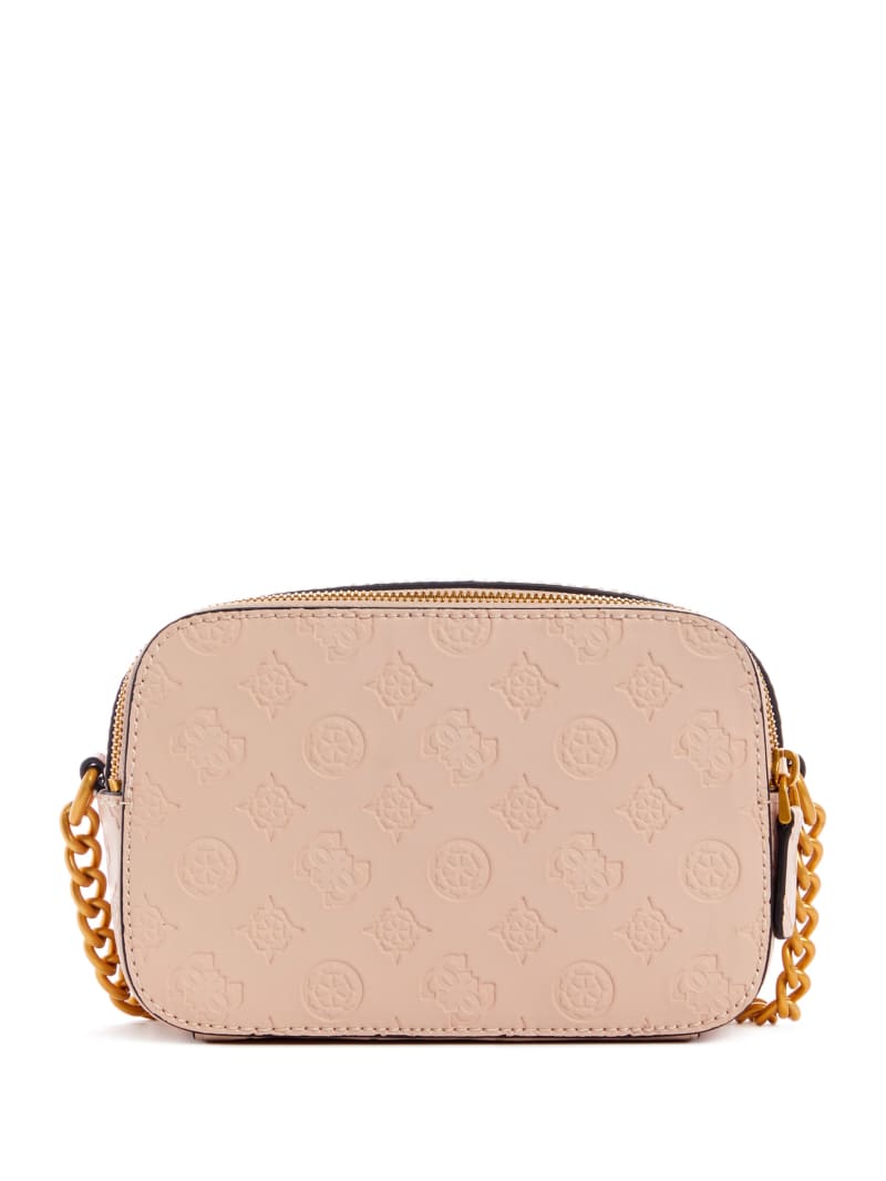 Guess Noelle Logo Camera Women's Crossbody Bags Pink | 8451-IAECX