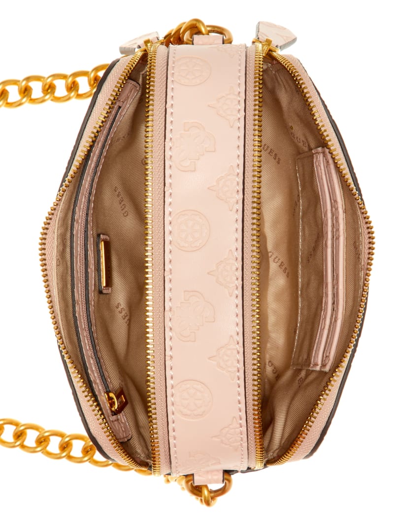 Guess Noelle Logo Camera Women's Crossbody Bags Pink | 8451-IAECX