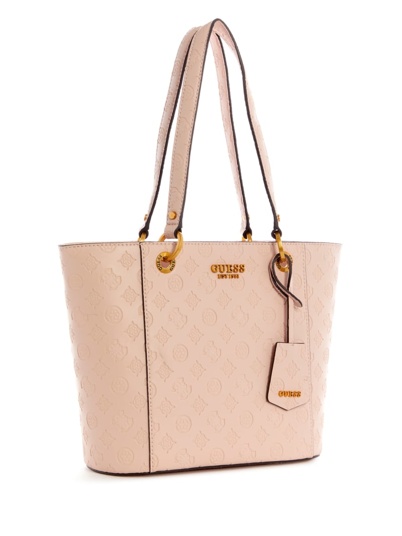 Guess Noelle Small Elite Women's Tote Bags Pink | 1902-OTNFK