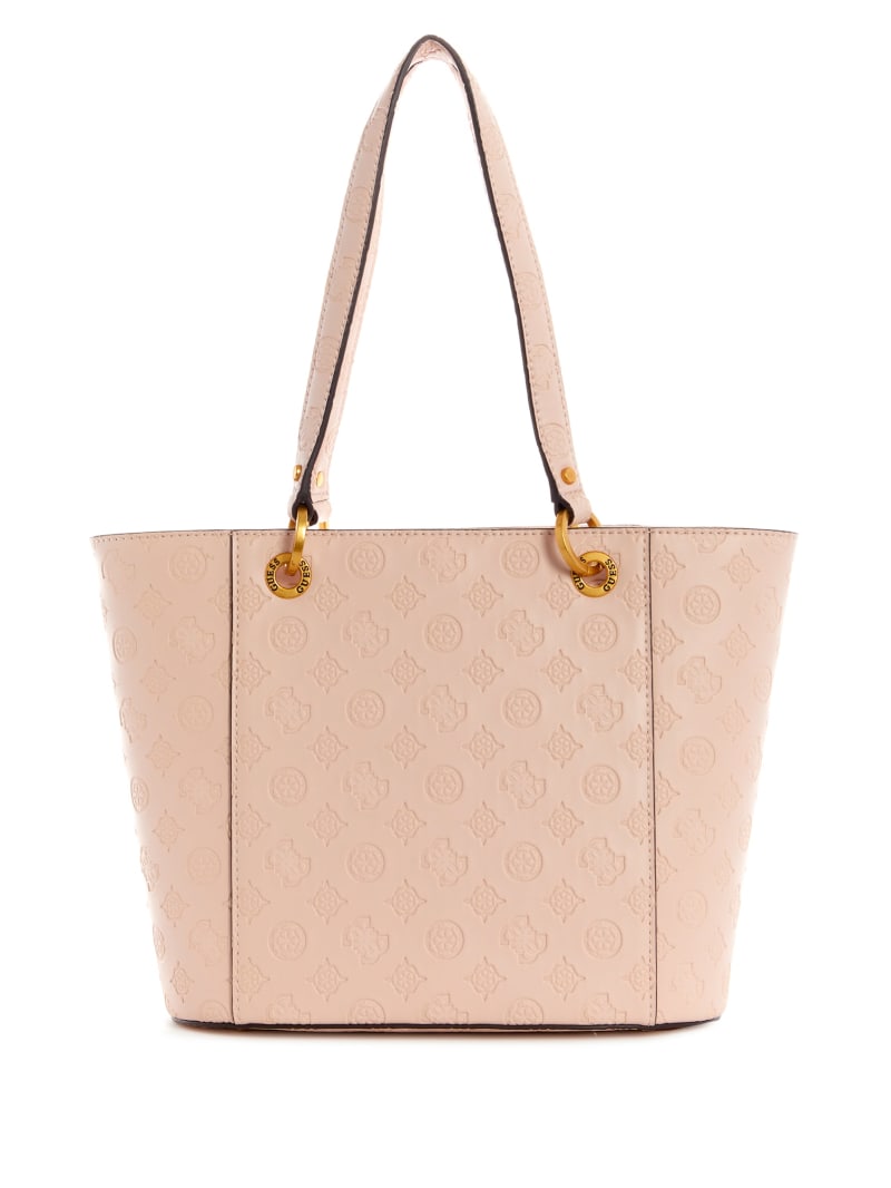 Guess Noelle Small Elite Women's Tote Bags Pink | 1902-OTNFK