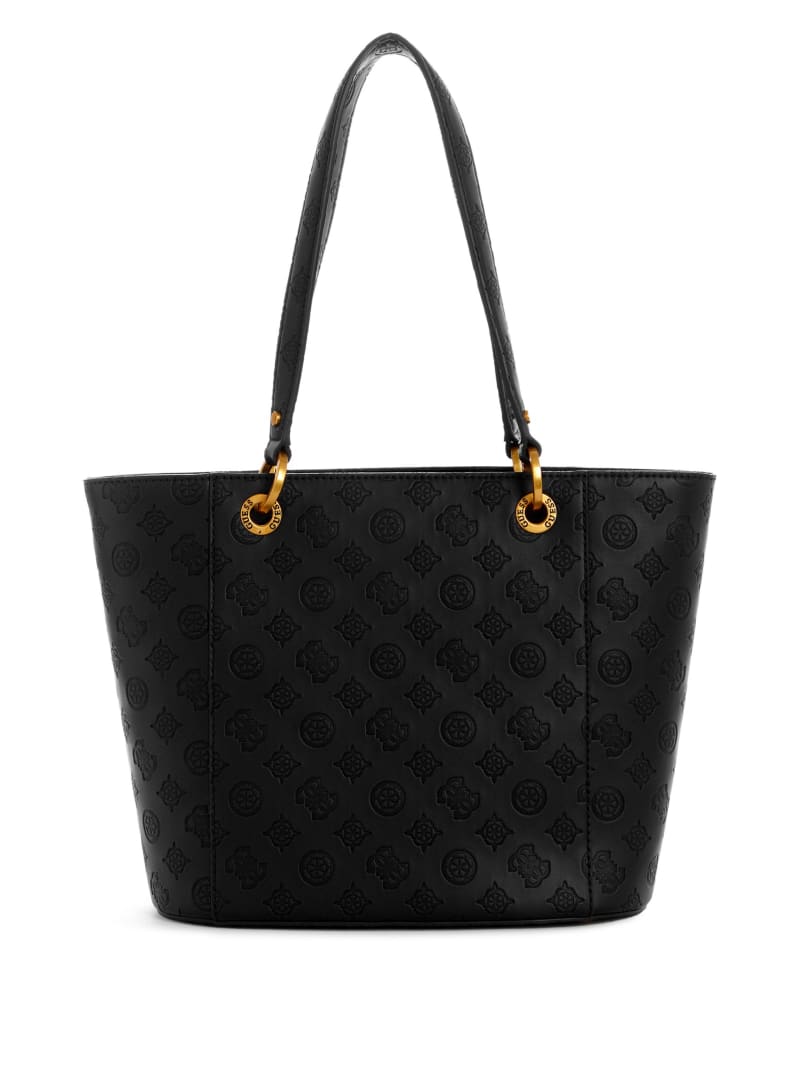 Guess Noelle Small Elite Women's Tote Bags Black | 6204-IYQZF