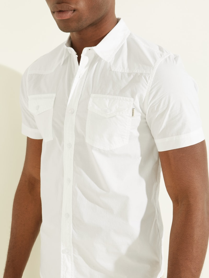 Guess Nottingham Western Men's Shirts White | 2467-FAYXD