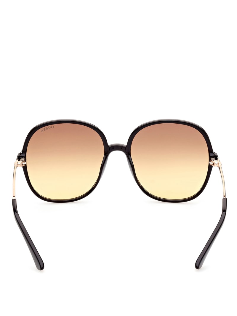 Guess Oversized Round Women's Sunglasses Black | 8950-JODRQ